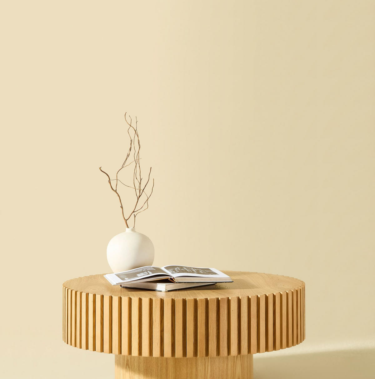 COUCHTISCH 80/80/35 cm mit umlaufender Rille, stabilem MDF-Korpus und pflegeleichter Oberfläche, Natur - Naturfarben, Holzwerkstoff (80/80/35cm) - Redom