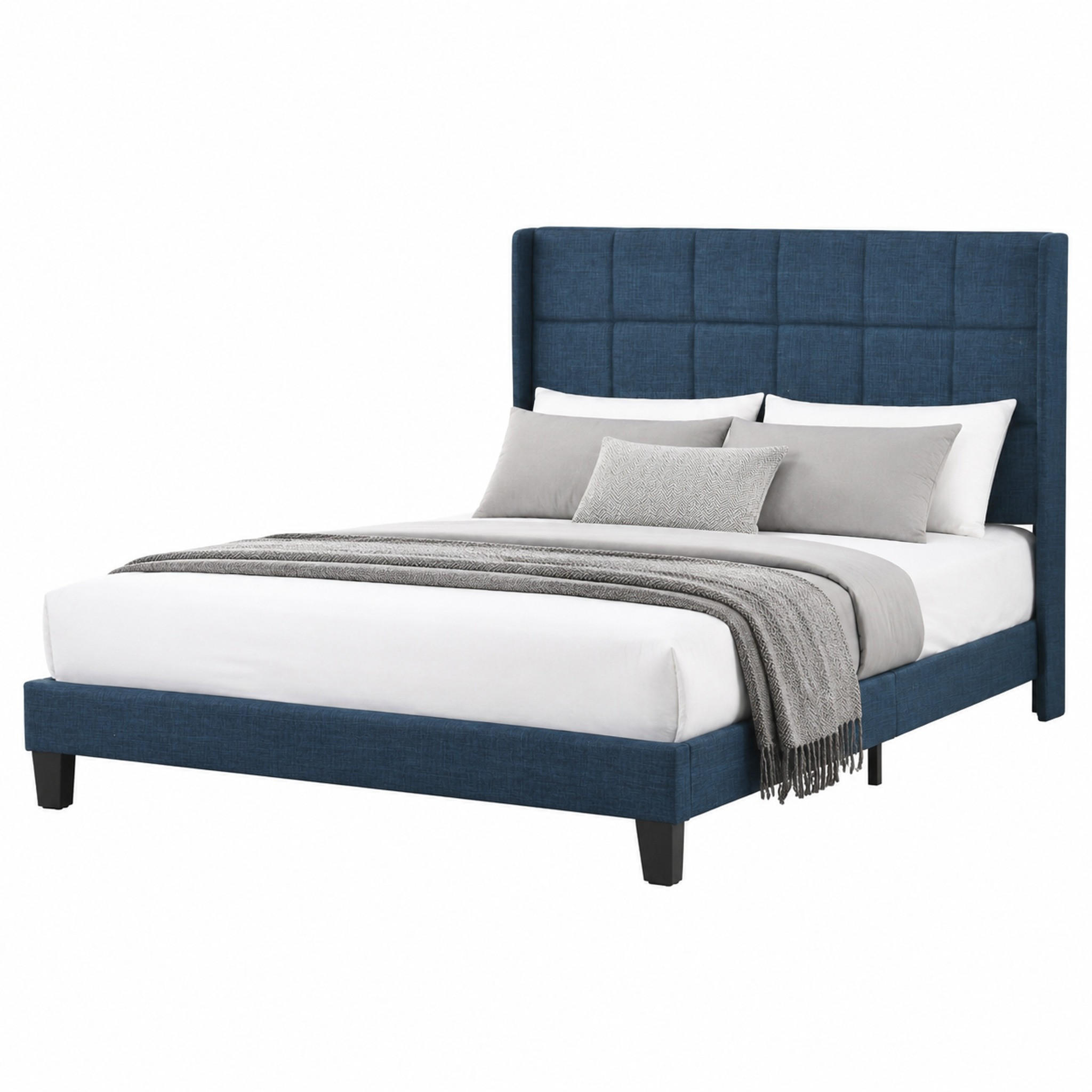 Beauniv Polsterbett Blau 140x200 cm