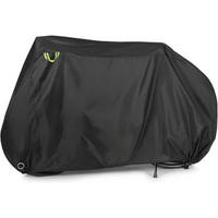 FAHRRADABDECKUNG für 2 Fahrräder wasserdicht 208 cm - Schwarz, Kunststoff (119.4/96.5/208.3cm)