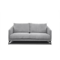 SOFA VILT 2,5-Sitzer, hellgrau - Hellgrau/Schwarz, Holzwerkstoff/Kunststoff (202/89/94cm) - Courtois Laville