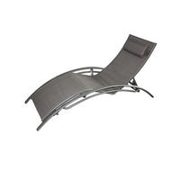 LIEGESTUHL Limea Grau Aus Stahl - Grau, Metall (64/87/168cm) - Concept Usine