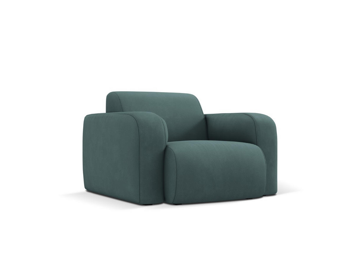 SESSEL Molino aus strukturiertem Stoff meergrün - Smaragdgrün, Textil (95/72/105cm) - Micadoni