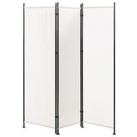 SEPARATOR DE CAMERĂ 3 piese alb 160/170 cm Narni - alb, material textil (161/170/2cm) - Beliani