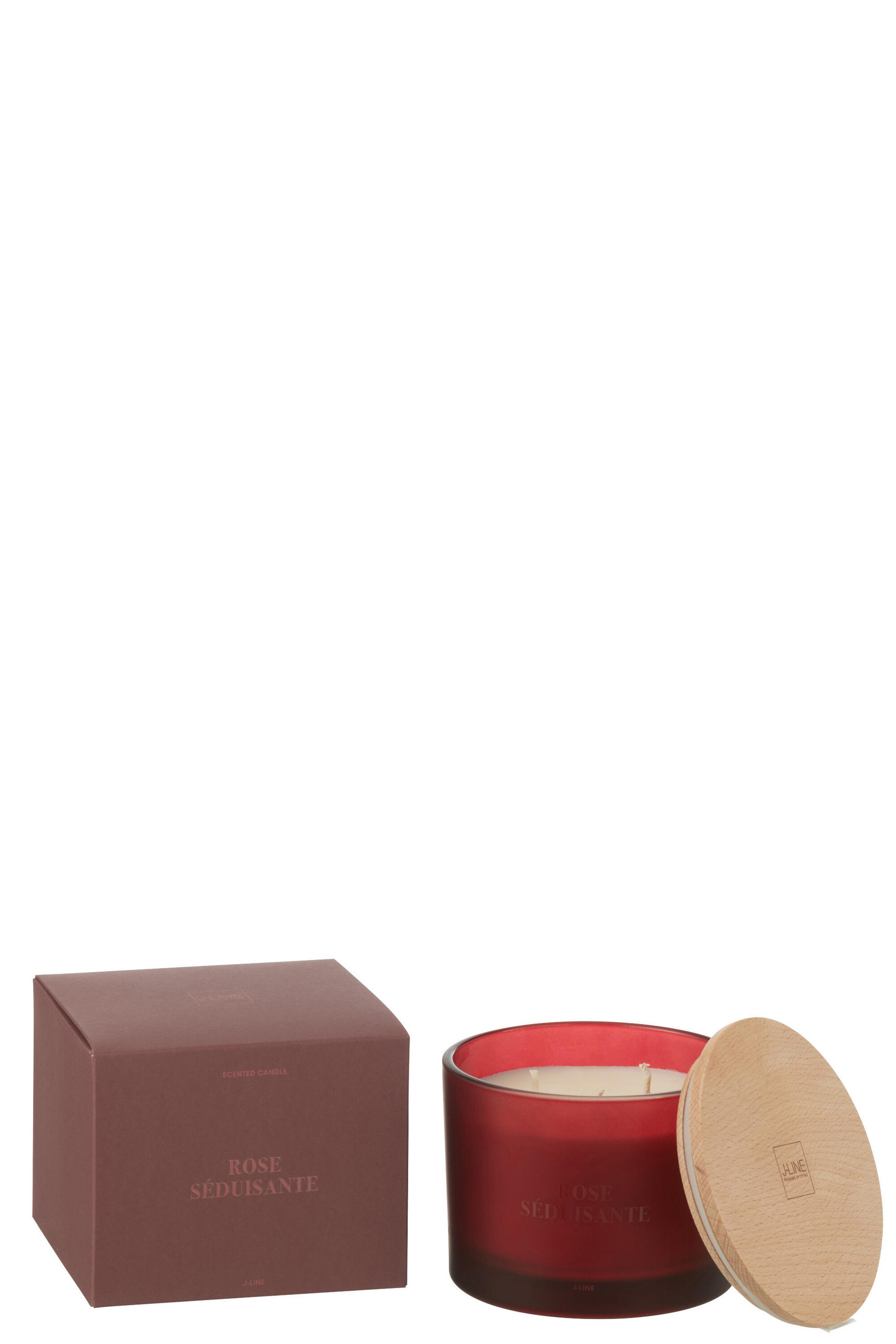 DUFTKERZE ACCORDS ESSENTIELS - Rot - 28 Std. - Rot, Paraffin (11.5/10cm) - J-Line
