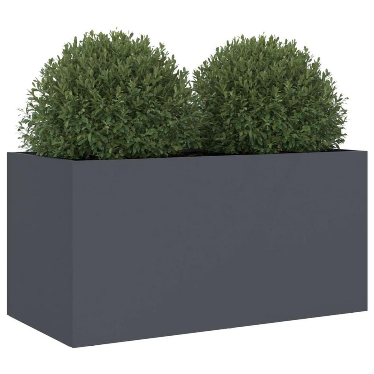 PFLANZKÜBEL Anthrazit 62/30/29 Cm Stahl - Anthrazit, Metall (62/29/30cm) - vidaXL