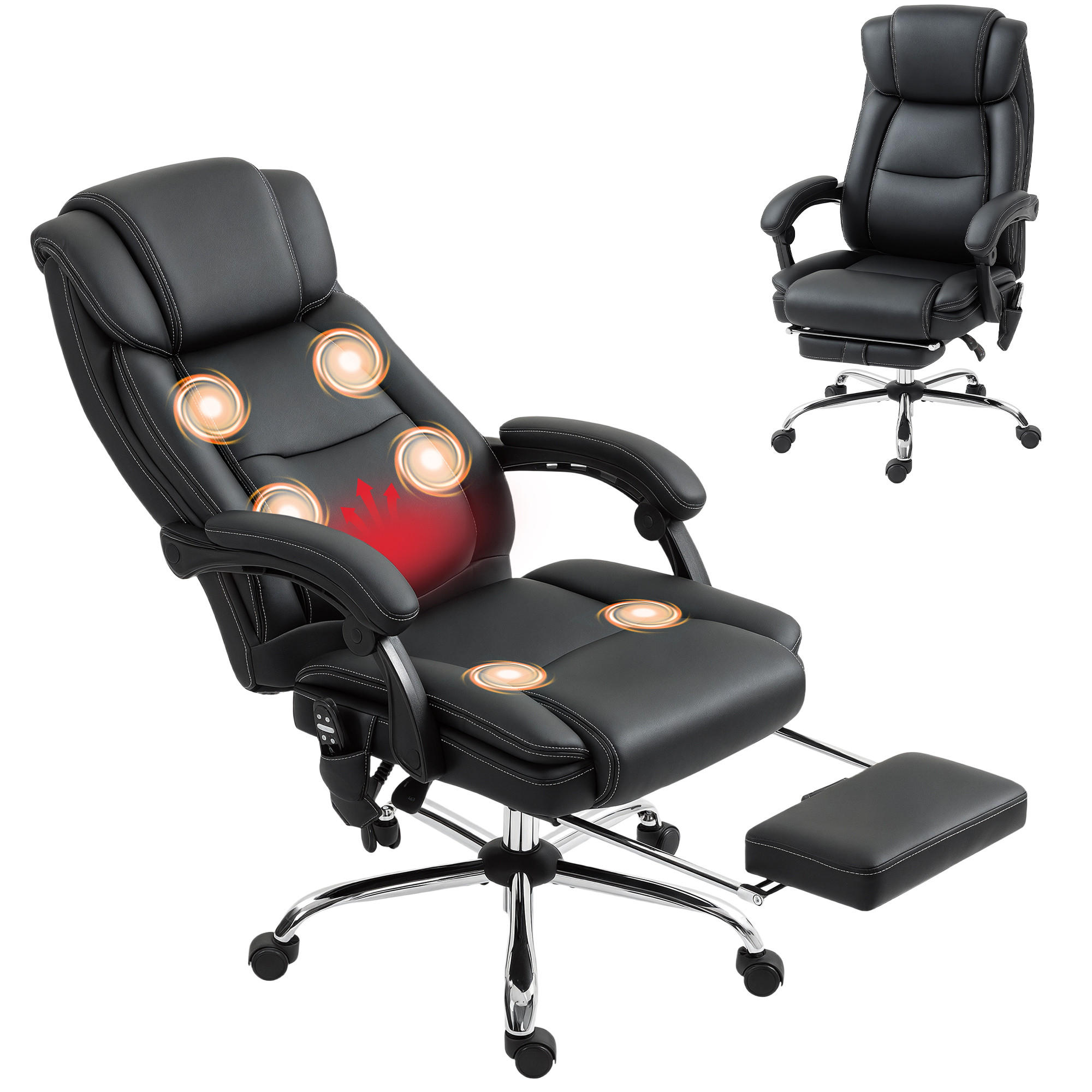 BÜROSTUHL Schwarz Polyurethan 72xx67x119 xm - Schwarz, Kunststoff (67/119/72cm) - DESIGN IN