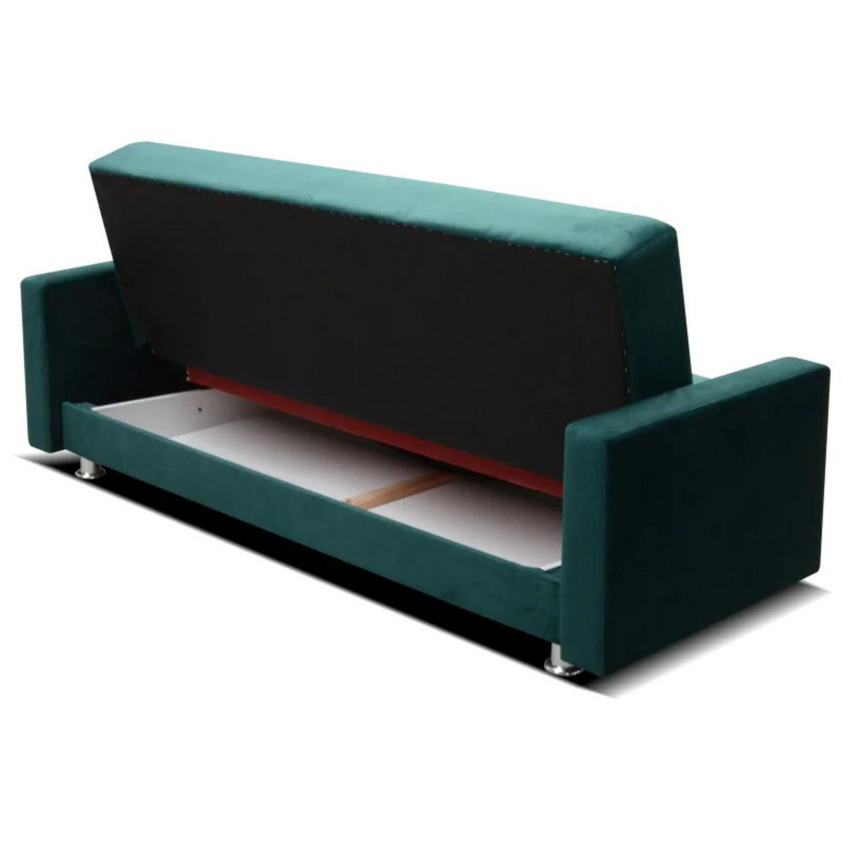SCHLAFSOFA ALA, Sofa mit Schlaffunktion und Bettkasten, Farbe: Grau, Veloursstoff - Grau, Textil (225/92/88cm) - Sepro Meble