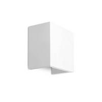 WANDLEUCHTE Newport, Weiß, 12.5cm - Weiß, Naturmaterialien (12.5/7.5/12.5cm) - KOSILUM