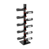 WEINREGAL Douro Metall,Schwarz, Für 12 Weinflaschen 110/26/26cm - Schwarz, Metall (26/110/26cm) - Metalo Pro