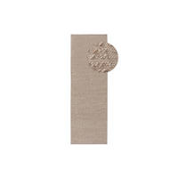 WOLLTEPPICH Lana Beige 80x250 cm - Beige, Textil (80/1cm) - KUNSTLOFT