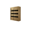 KLEIDERSCHRANK SOLTI - 150 cm - Braun|Schwarz - Schwarz/Braun, Holzwerkstoff (150/215/61cm) - ALTDECOR