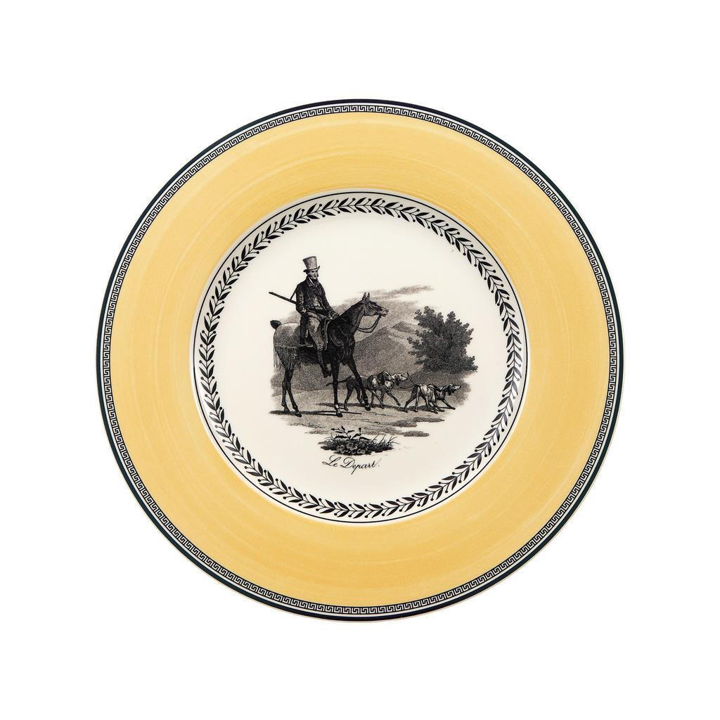 Villeroy & Boch Speiseteller Weiß, Grau, Gelb