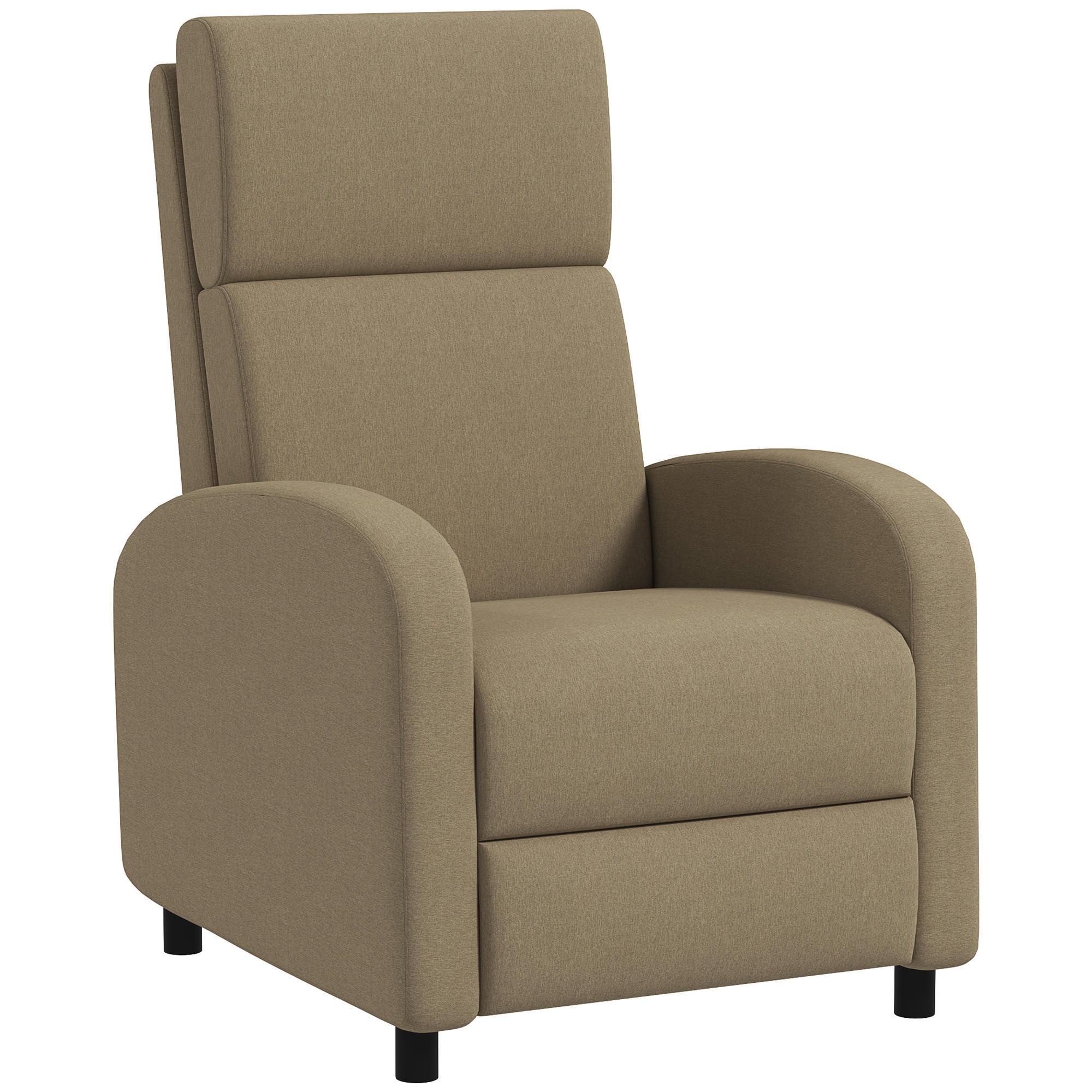 RELAXSESSEL DE-15379 160° neigbar mit integrierter Fußstütze - Beige, Textil (86/102/64cm) - ComfortXL