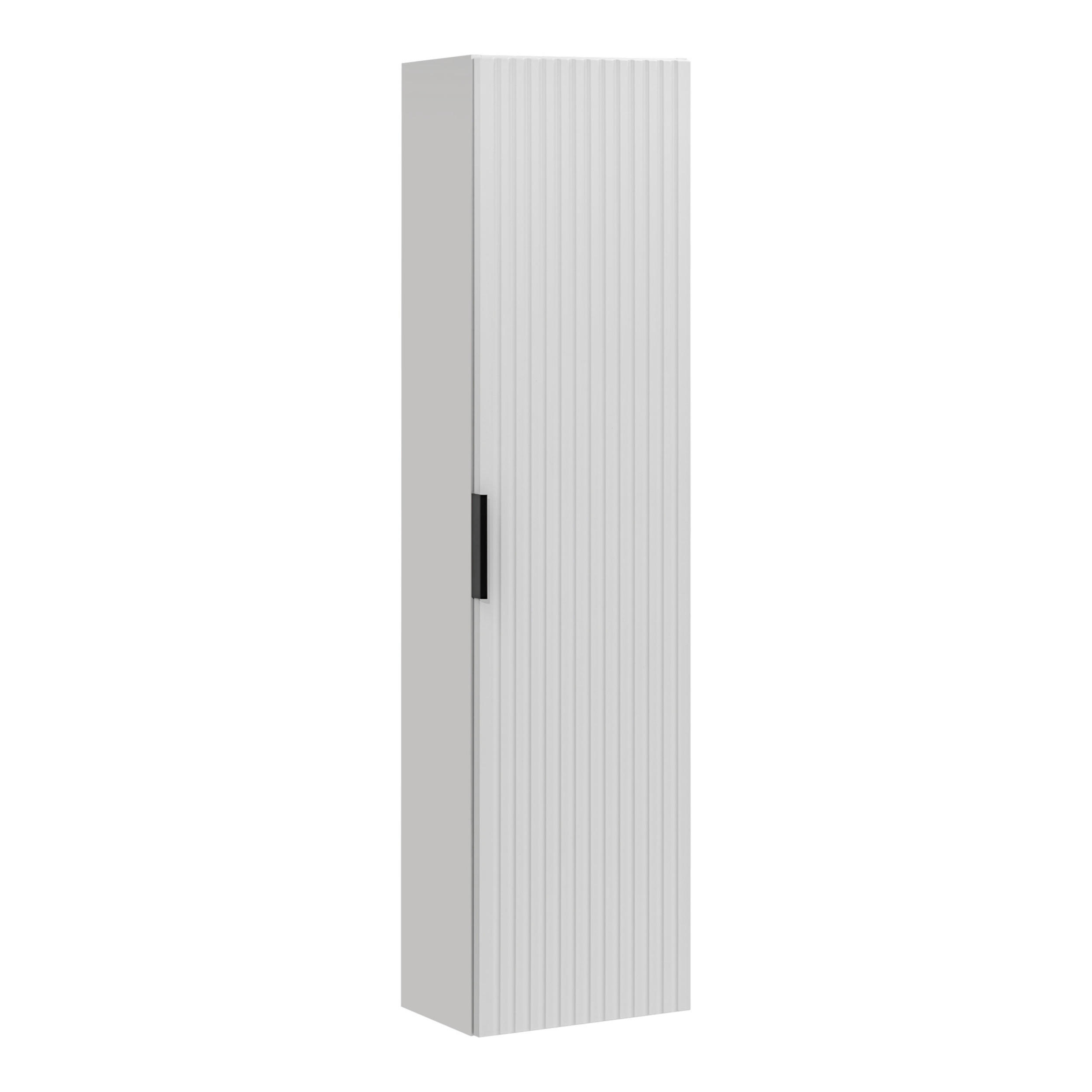 HOCHSCHRANK ADEN SZK1 Profilierte Fronten Weiß - Weiß, Holzwerkstoff (35/140/25cm) - Komodee
