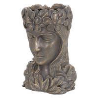 PFLANZTOPF rund Bronze 21/16/32 cm - Bronzefarben, Holzwerkstoff (32cm) - ML-DESIGN