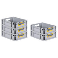 EUROBOX 5x Nextgen Color 12x30x40cm 11 Liter Griffe Gelb Offen - Gelb, Kunststoff (30/12/40cm) - PROREGAL