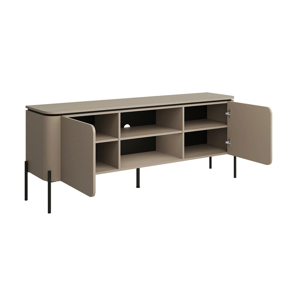 TV STOLÍK Krtko - taupe, kompozitné drevo (162.8/65/39.5cm) - Petits-meubles