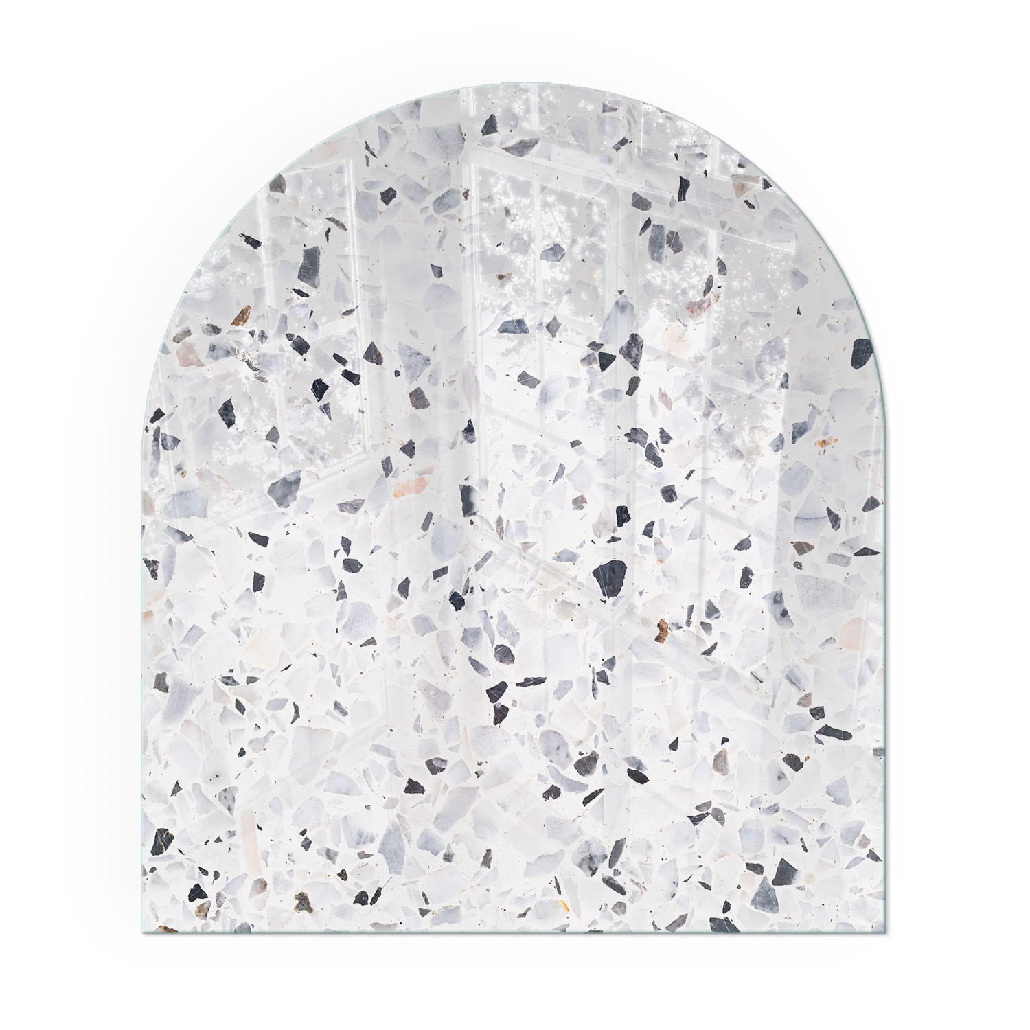 GLASPLATTE für Kamin 80x70 cm - Weiß, Glas (80/70/0.4cm) - TULUP