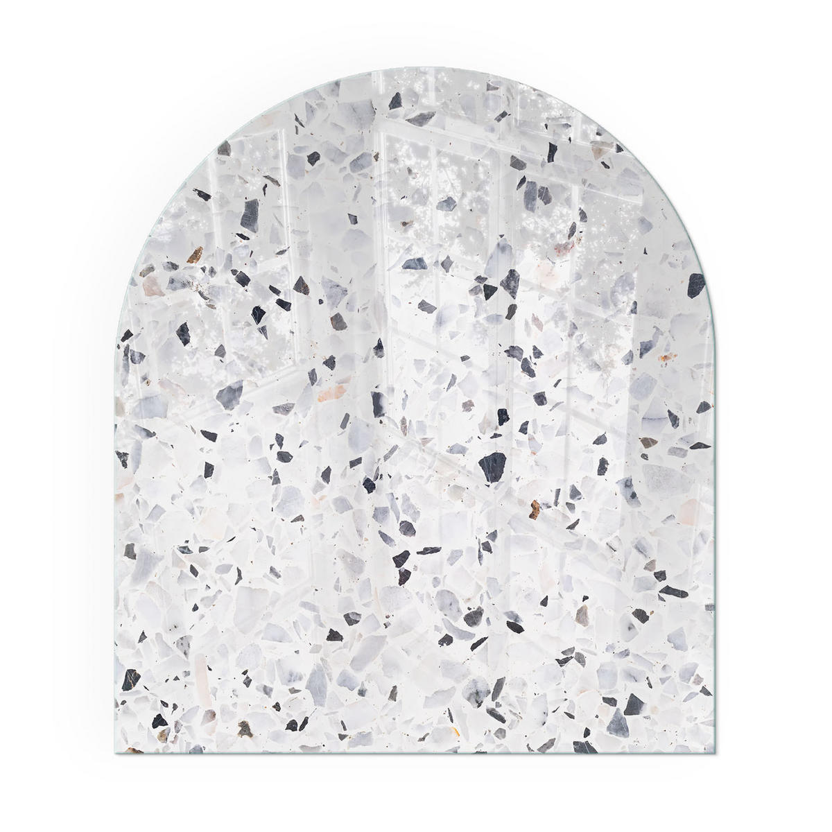 GLASPLATTE für Kamin 80x70 cm - Weiß, Glas (80/70/0.4cm) - TULUP