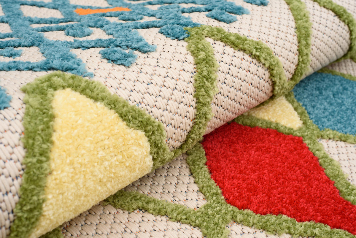 TEPPICH PATIO Creme Beige 160/220 cm - Beige/Creme, Kunststoff (160/220cm) - Tapiso