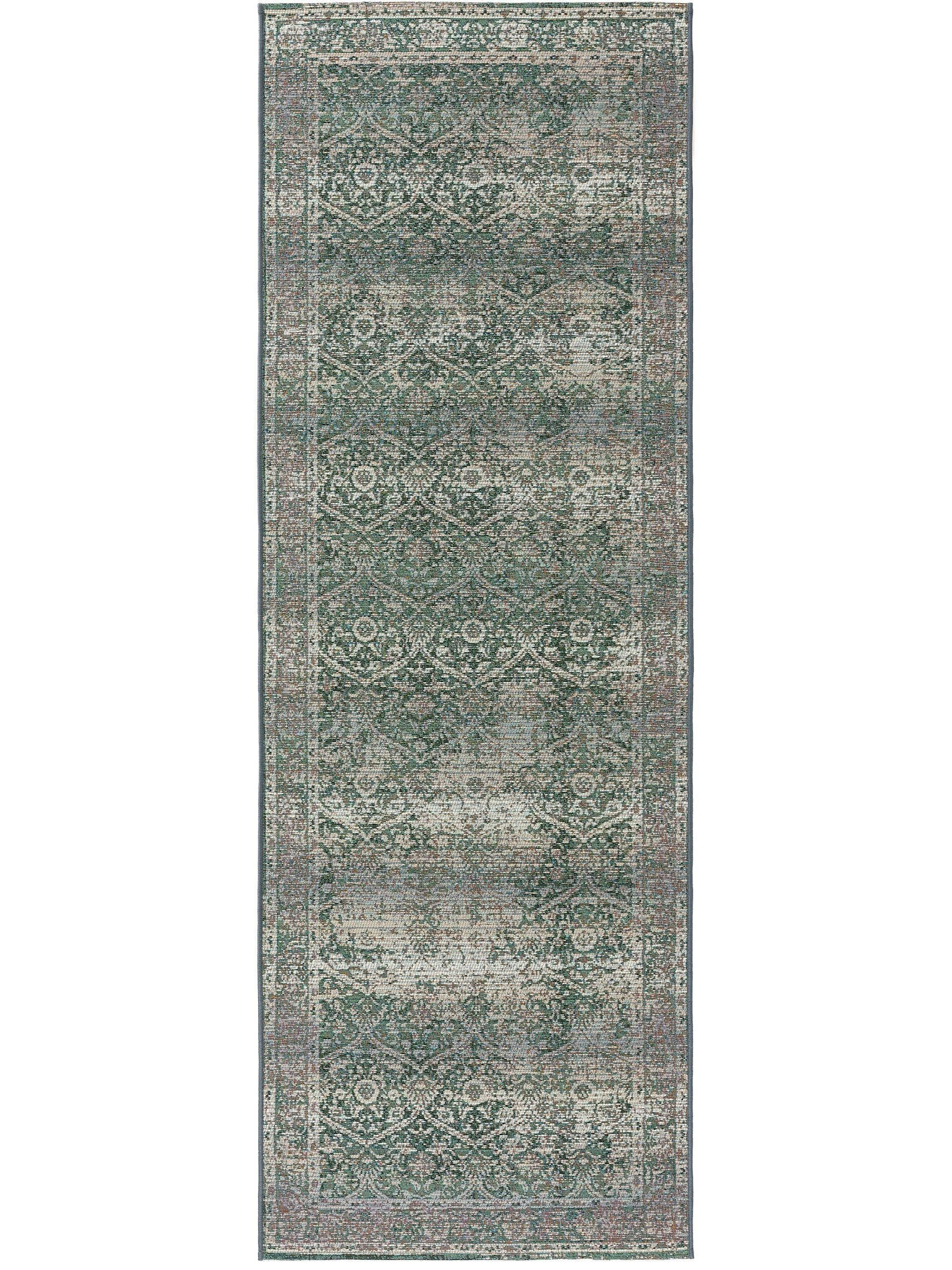 OUTDOORLÄUFER Artis Grün 80x250 cm - Grün, Textil (80/250cm) - benuta Nest