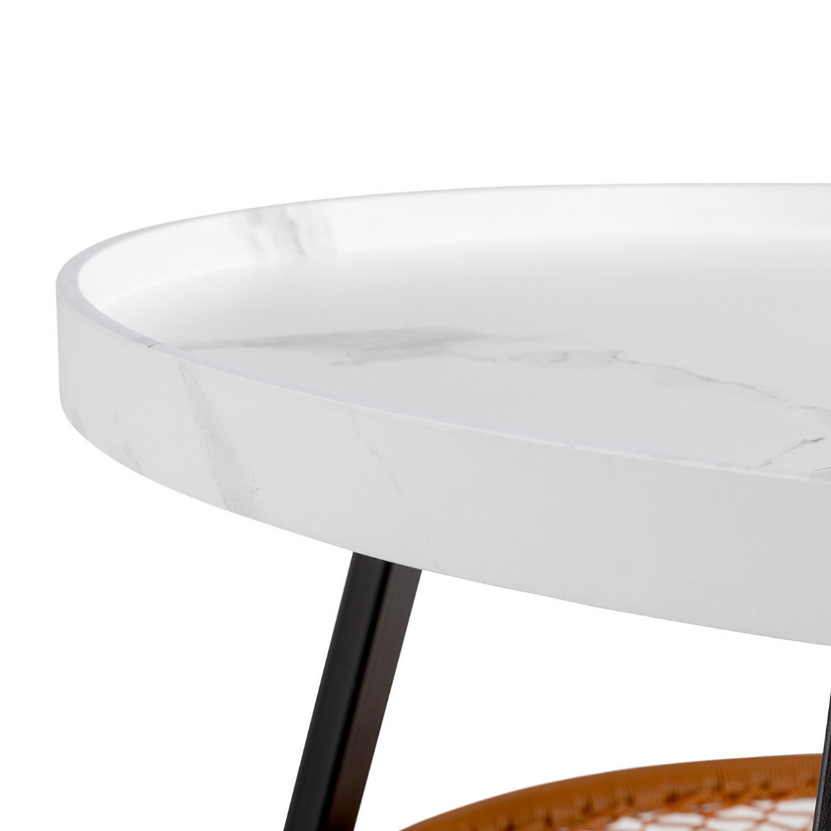 COUCHTISCH - Weiß, Holzwerkstoff/Kunststoff (80/80/45cm) - home24