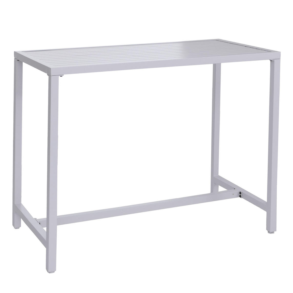 STEHTISCH hranatý - sivá, kov (65/130/105cm) - MCW