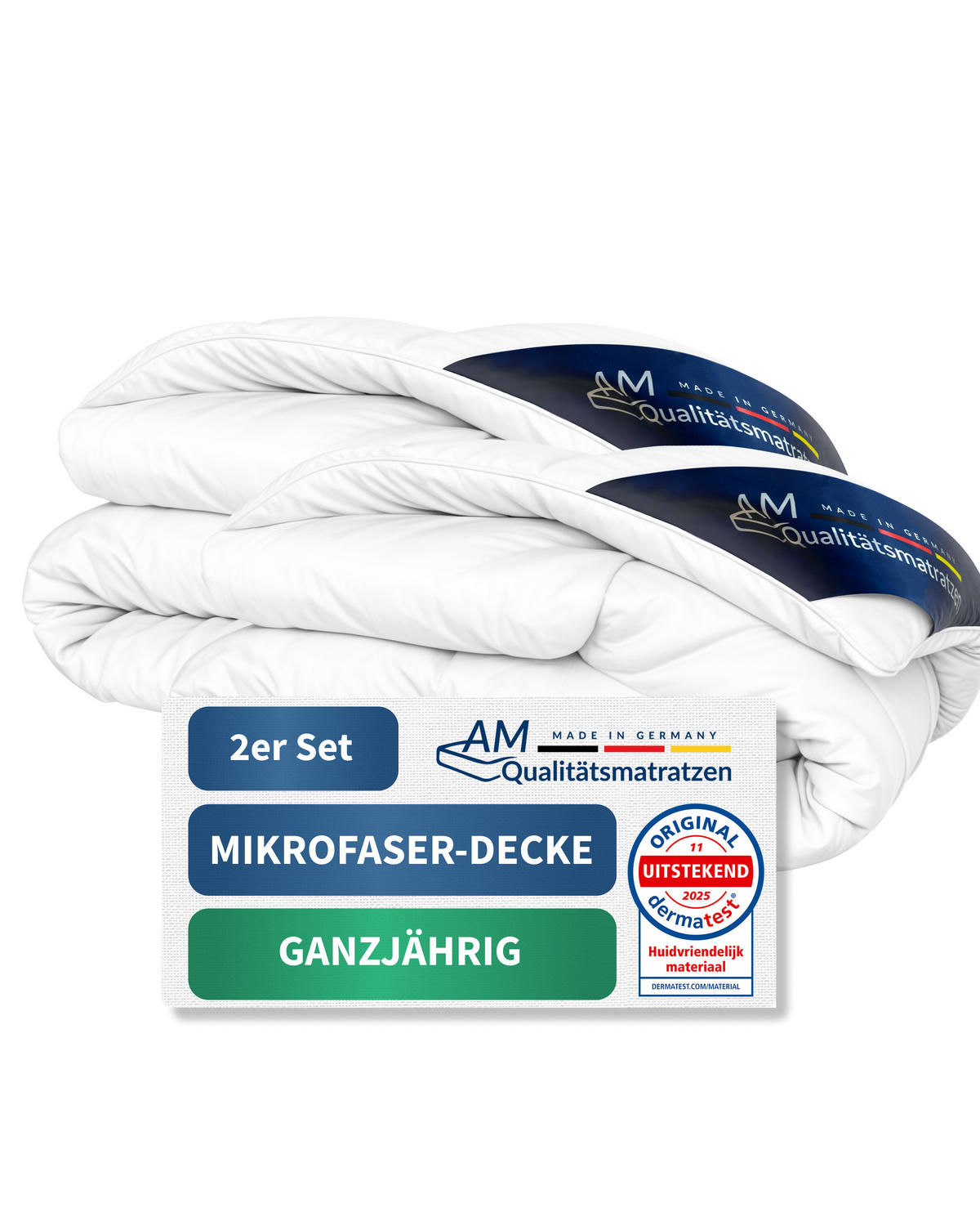 MIKROFASER DECKE 135/200 cm - Weiß, Textil (135/200cm) - AM Qualitätsmatratzen