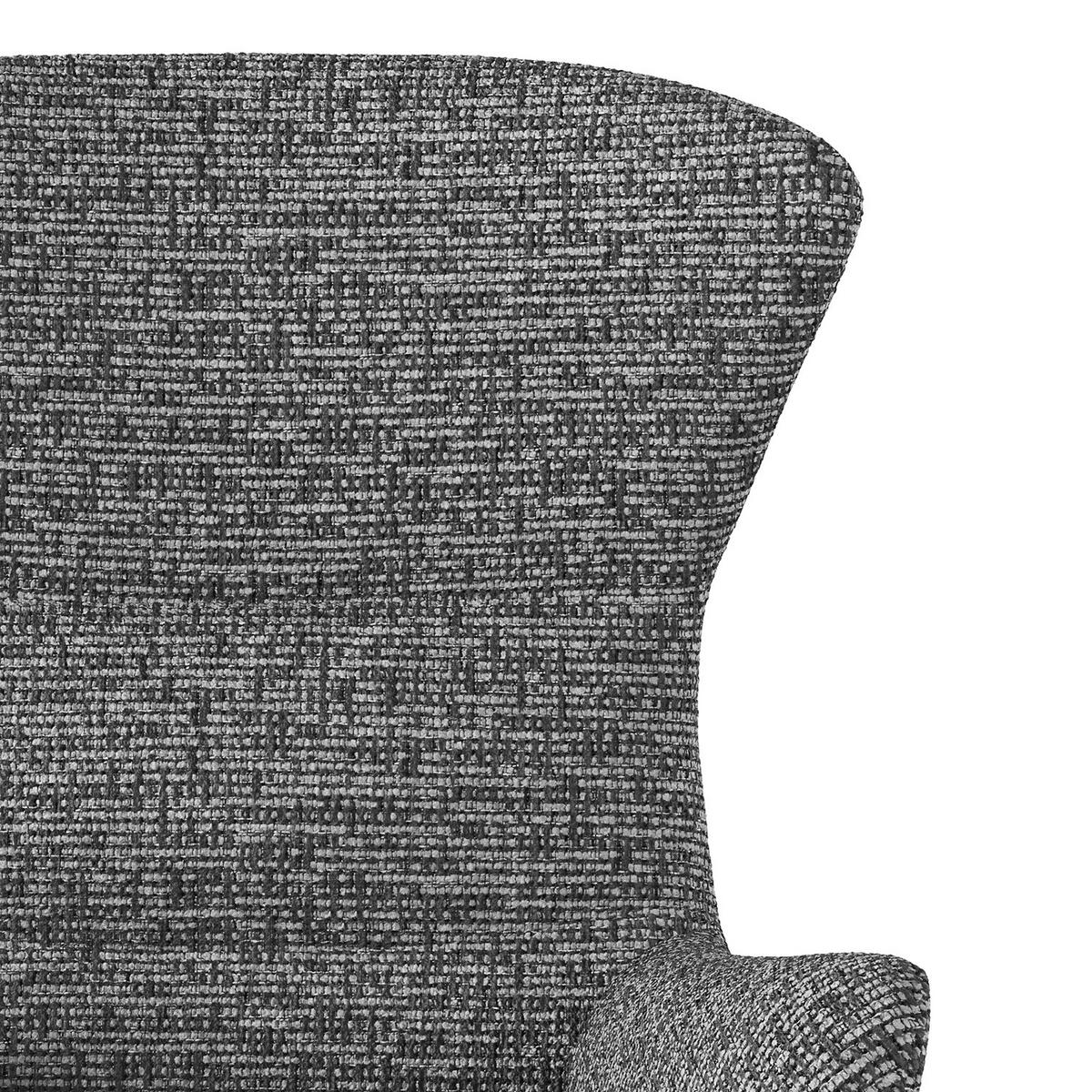 SESSEL mit Kreuzfuß - Chromfarben/Silberfarben, Textil/Metall (84/99/96cm) - home24