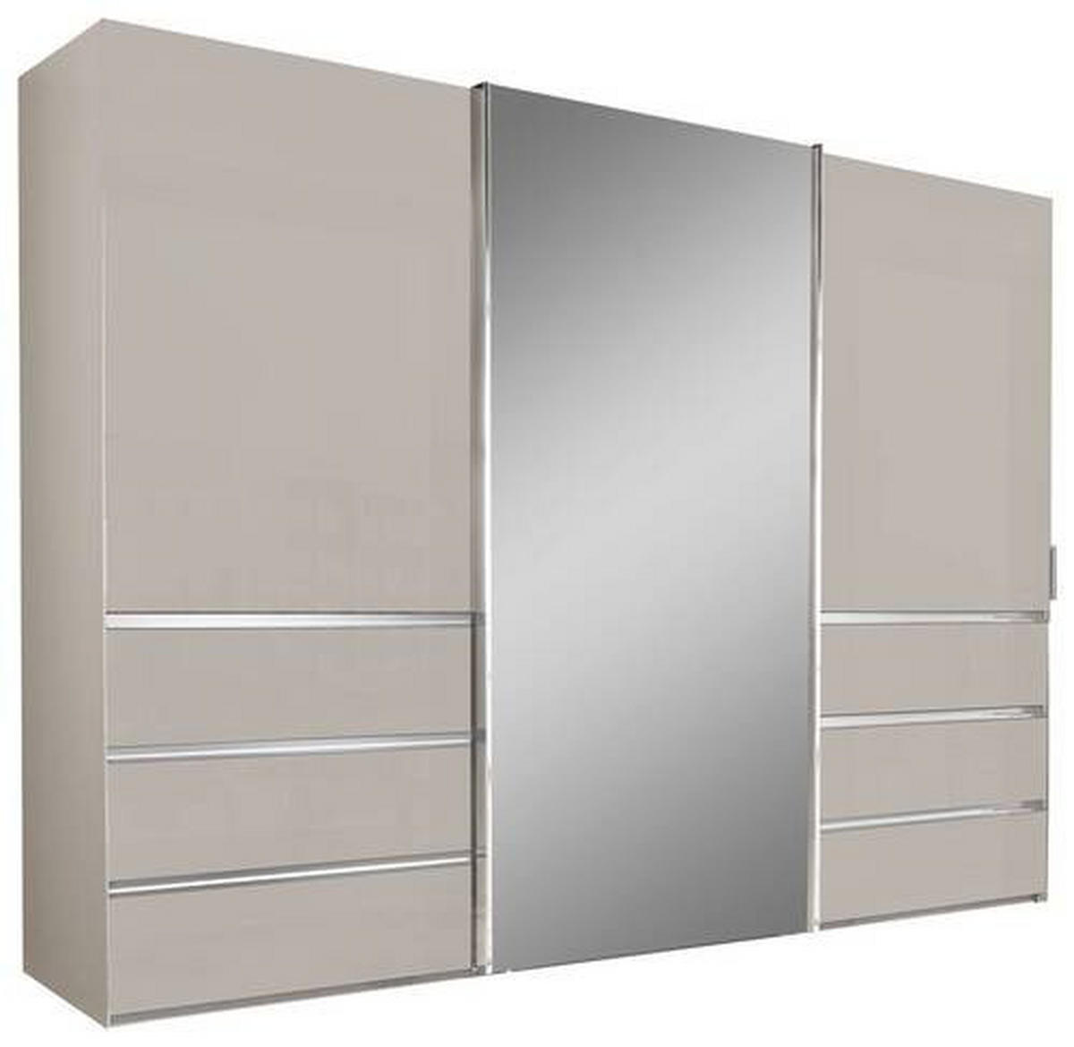 SKŘÍŇ S POSUVNÝMI DVEŘMI, šampaňská, 300/236/67 cm - barvy chromu/šampaňská, Design, kov/kompozitní dřevo (300/236/67cm) - Novel