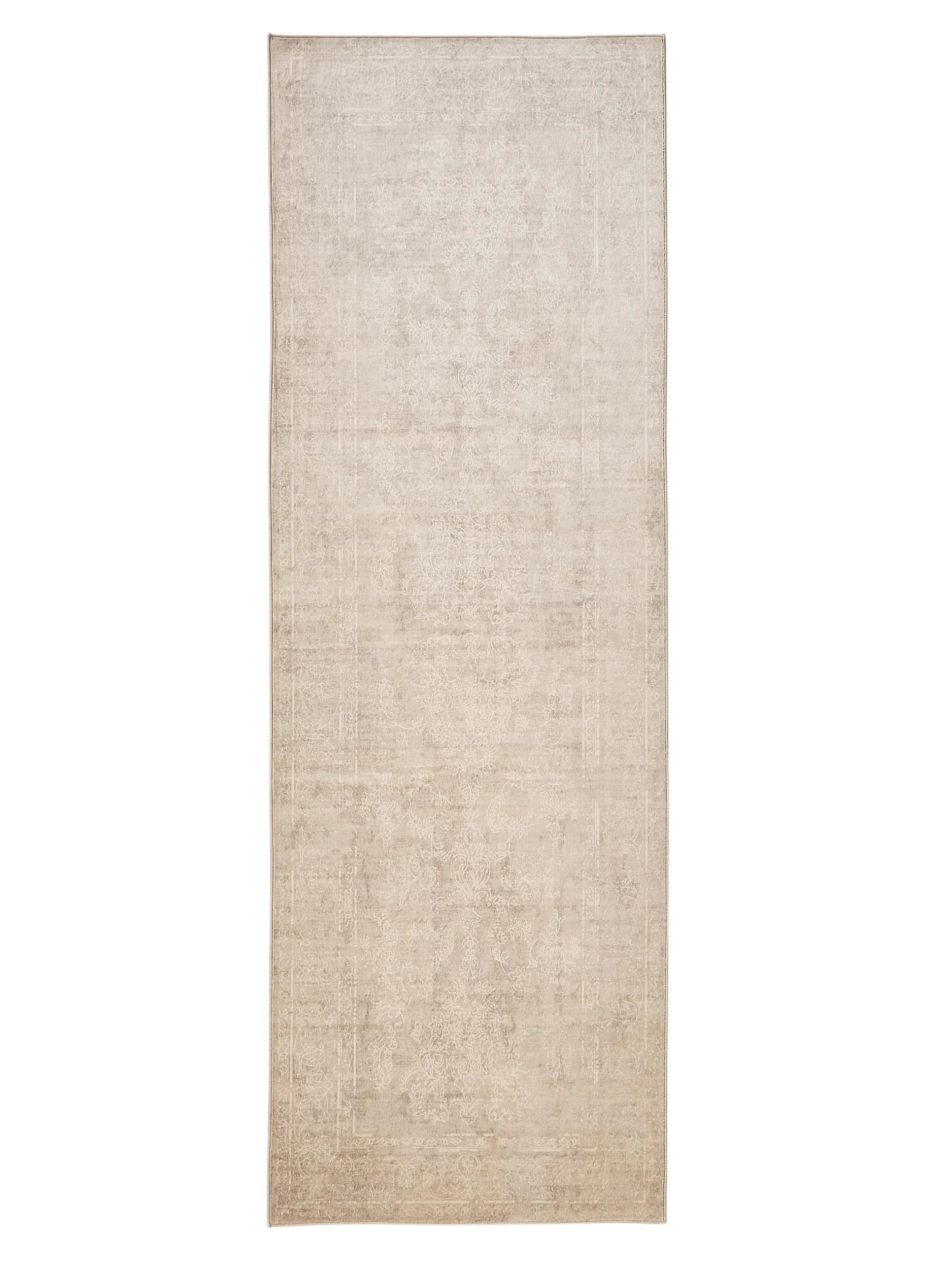 VINTAGE-LÄUFER Miray waschbar 80/240 cm - Beige/Creme, Kunststoff (80/240cm) - benuta Nest