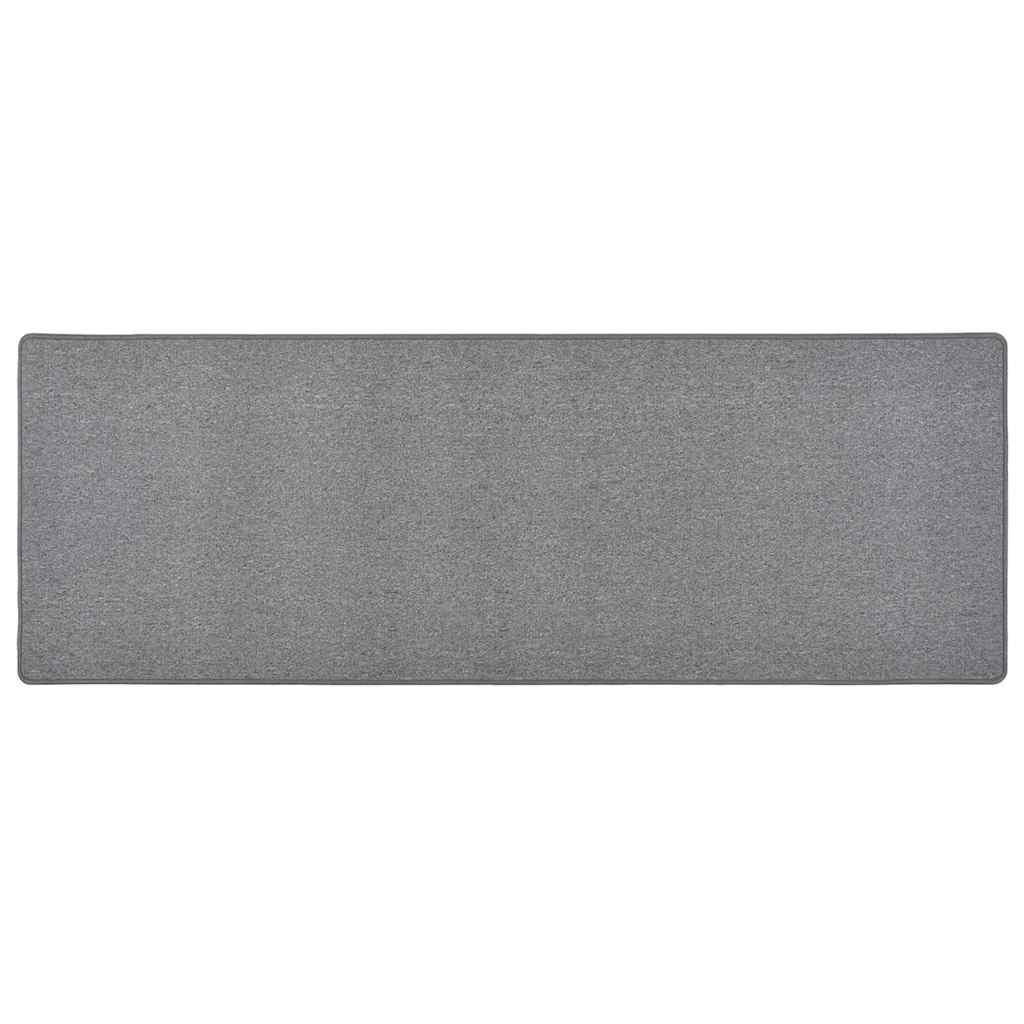 TEPPICHLÄUFER Dunkelgrau 50/150 Cm - Grau, Kunststoff (150/50cm) - vidaXL