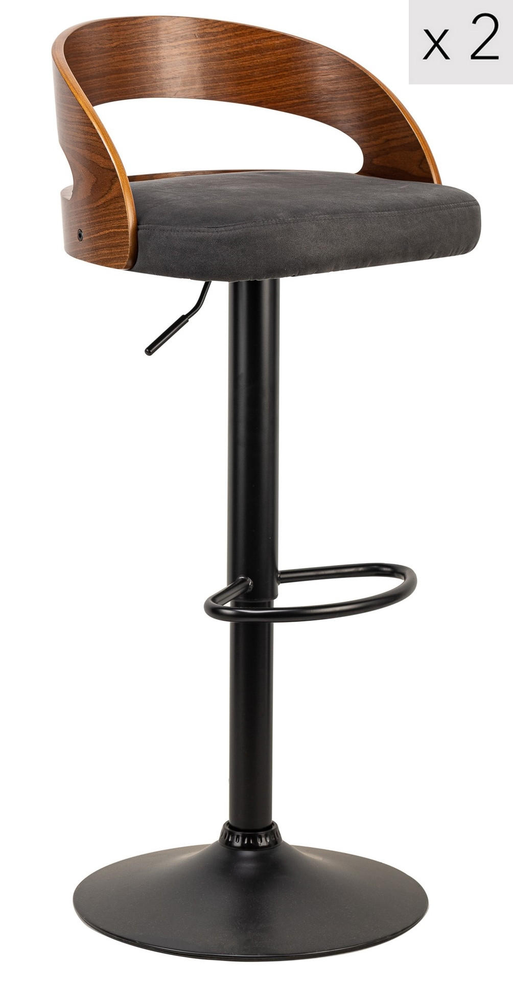 Nordlys Barhocker Schwarz 46x101x45 cm