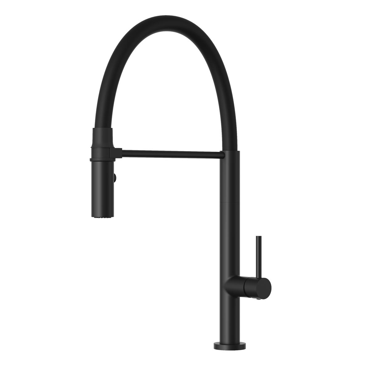 KÜCHENARMATUR Scala Schwarz matt - Schwarz, Metall (27/47/27cm) - Granitan