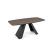 ESSTISCH Myron Eiche Lefkas Dunkel / Schwarz 160/200 / 80 / 76cm - Eichefarben/Schwarz, Holz/Holzwerkstoff (160/80/76cm) - Feldmann-Wohnen