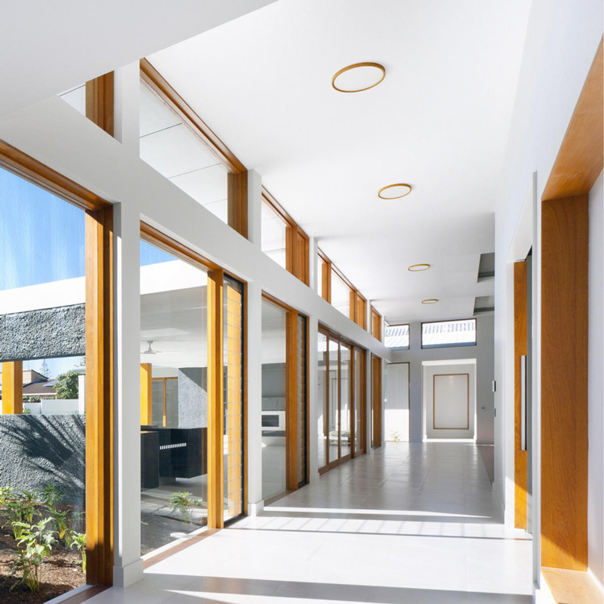 AUFBAULEUCHTE LANA 40 Dekor Buche/Kunststoff 32 W - Buchefarben, Holz (40/40/2.5cm)