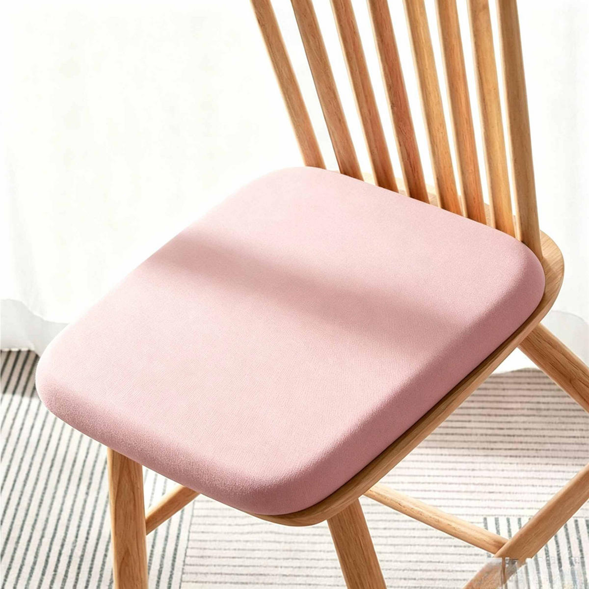 SITZKISSEN aus Memory-Schaum – 40 x 40 x 4 cm-Pink - Pink, Textil (40/40cm)