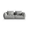 SOFA modular Bloom aus Samt grau 3 Sitzplätze - Grau, Textil (106/95/232cm) - Micadoni