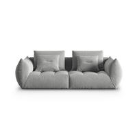 SOFA modular Bloom aus Samt grau 3 Sitzplätze - Grau, Textil (106/95/232cm) - Micadoni
