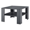 COUCHTISCH Aachen 60/60/40 - Grau, Holzwerkstoff (60/60/40cm) - [en.casa]