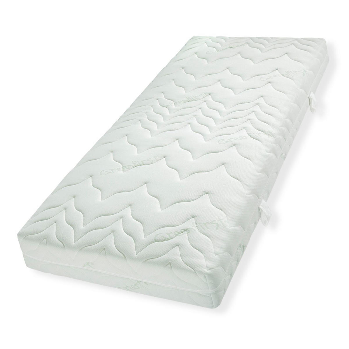MATRATZE 180x200 mit Taschenfederkern H2+H3 Höhe 22cm - VARIO LUX Greenfirst Taschfederkernmatratze 180x200 2er-Set - Weiß, Textil (180/200cm) - Sleepneo