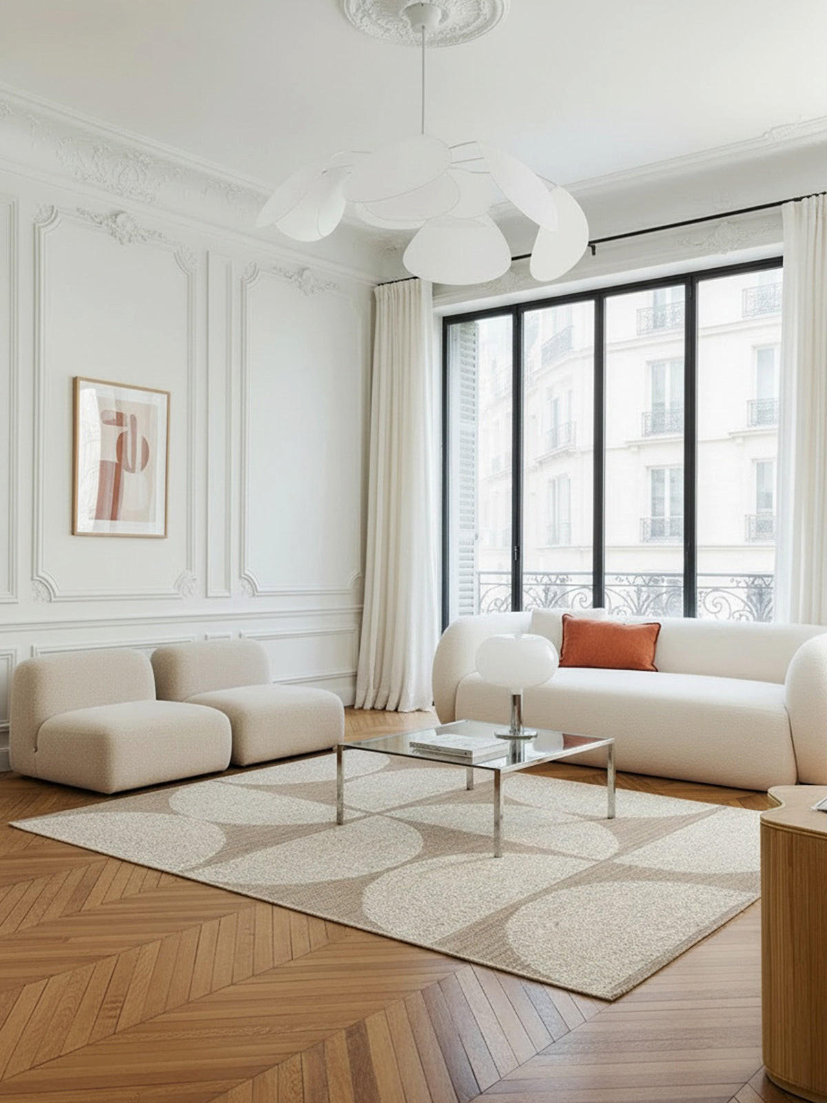 DESIGN Teppich für Innen und Außen beige - Beige, Textil (160/230cm) - AFK Living