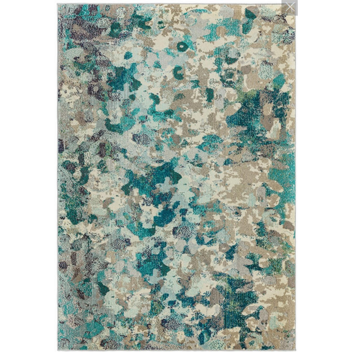 TEPPICH Moderner, flachgewebter für Wohn- und Schlafzimmer ETHERAL Blau 200 x 300 cm - Blau, Textil (200/300cm) - Novatrend