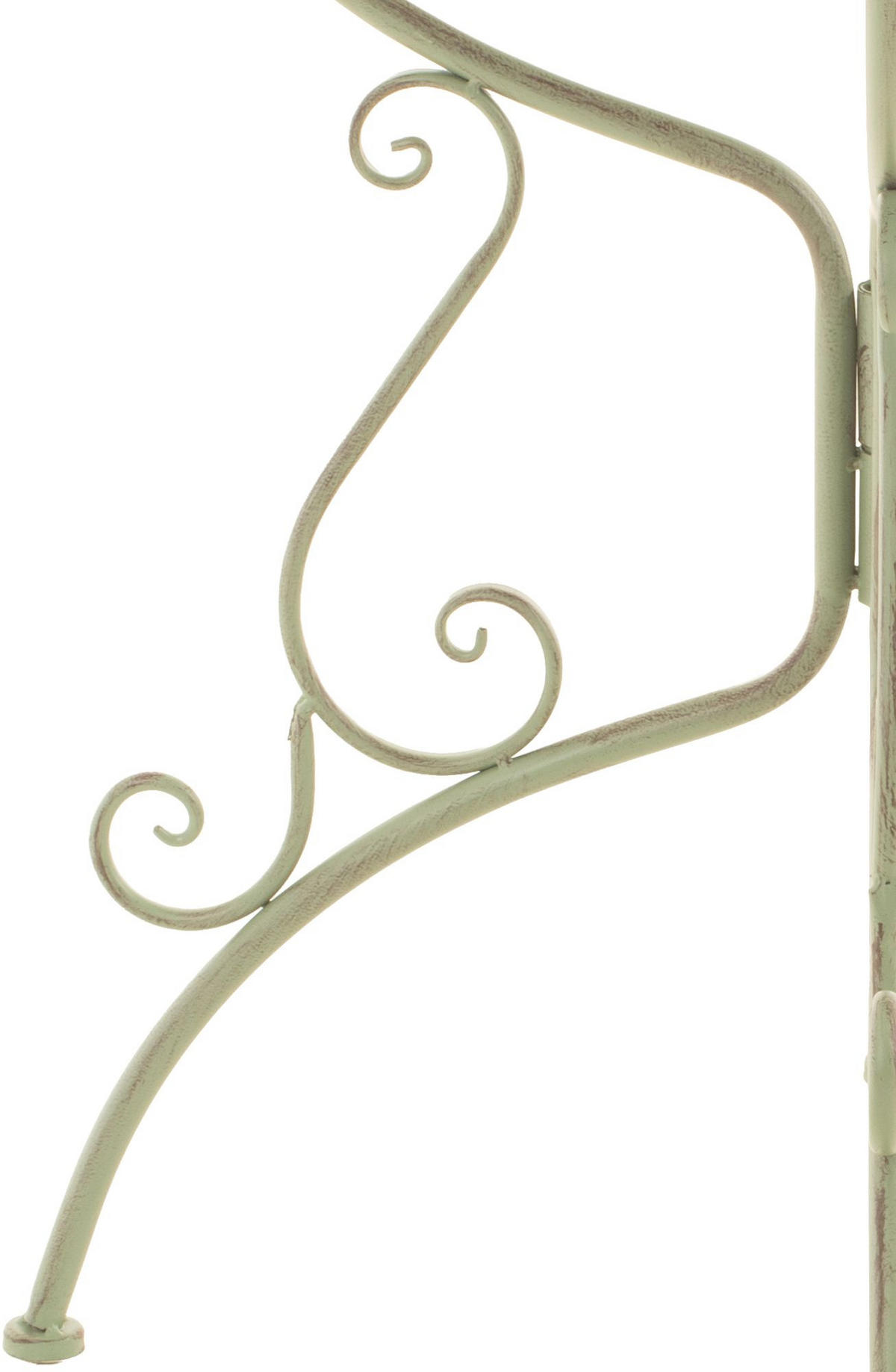 GARTENBEISTELLTISCH rund Ø70 cm Metall Antik-Grün - Grün, Metall (70/70/74cm) - CLP