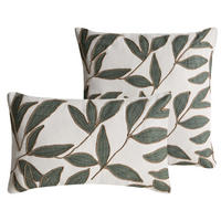 DEKOKISSEN 2er-Set Weiß 45/45 cm Lansium - Weiß, Textil (45/45cm) - Beliani