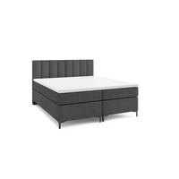 BOXBETT CHESTER 120 x 200 Dunkelgrau - Dunkelgrau, Textil/Metall (120/200cm)
