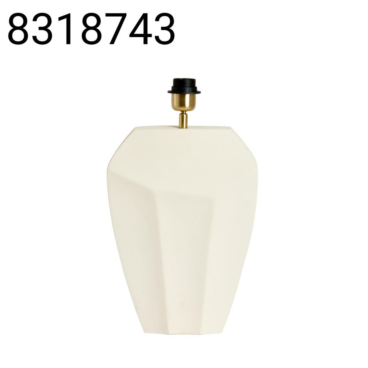 LAMPENFUSS Cordoba - Weiß - 26/12/38 cm - Weiß, Metall (26/12/38cm) - Light & Living