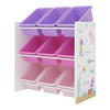 KINDERREGAL Muxía - Pink/Lila, Holzwerkstoff/Kunststoff (62/60/26.5cm) - [en.casa]