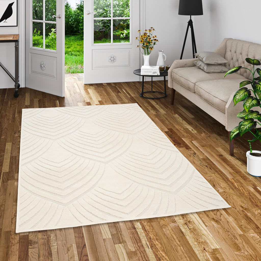 Thumbnail - Pergamon Flachgewebe, Weiß, Textil, 200x290 cm, Teppiche & Böden, Teppiche, Flachgewebe-Teppiche