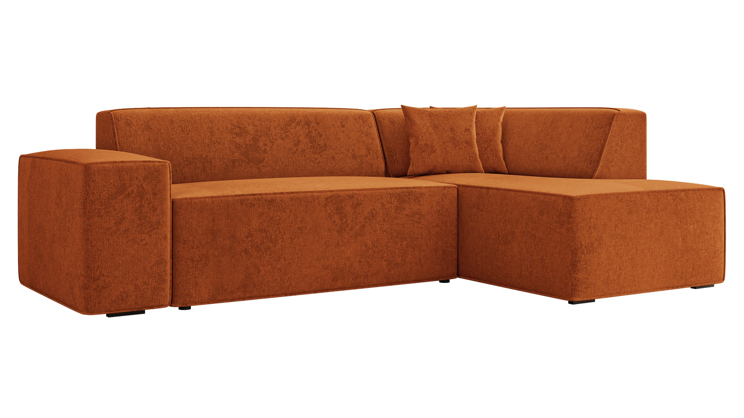 ECKSOFA Lordin, Seite: Rechts - Bronzefarben, Holz/Textil (267/205cm) - MIRJAN24
